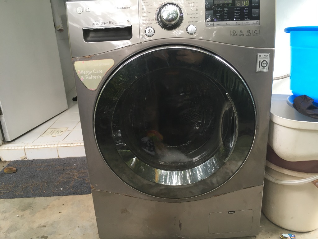 LG Direct Drive 9kg Front Loading Washing Machine, Home Appliances
