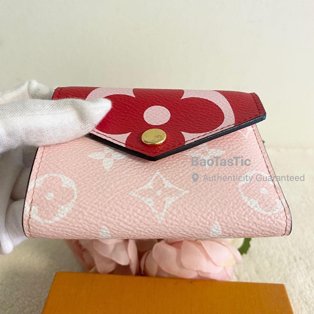 Louis Vuitton Zoe Wallet Monogram Giant Red/Pink in Coated Canvas