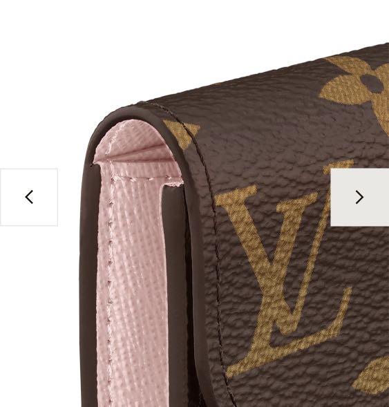 Used Louis Vuitton Monogram Rosalie Coin Purse Rose Ballerinee for