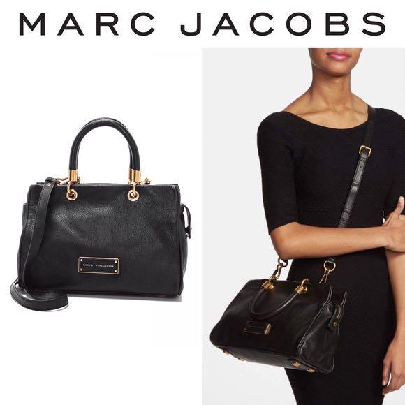 Too hot to handle leather handbag Marc by Marc Jacobs Black in