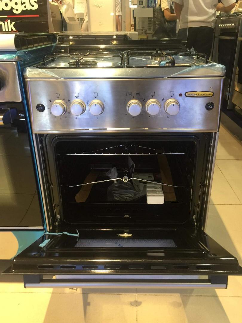 Markes & maximus stainless gas range, TV & Home Appliances, Kitchen