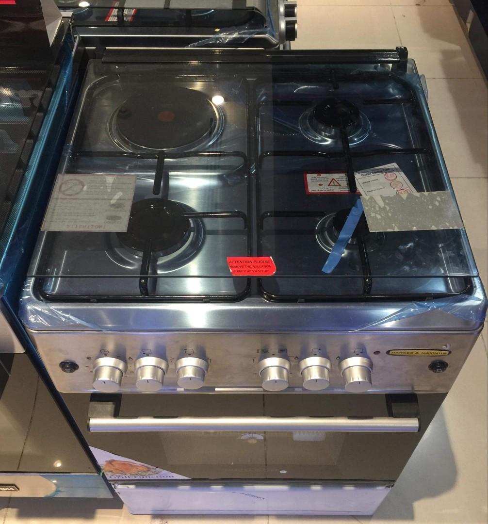 Markes & maximus stainless gas range, TV & Home Appliances, Kitchen