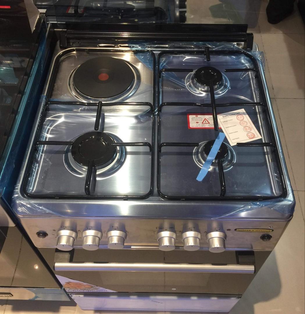 Markes & maximus stainless gas range, TV & Home Appliances, Kitchen
