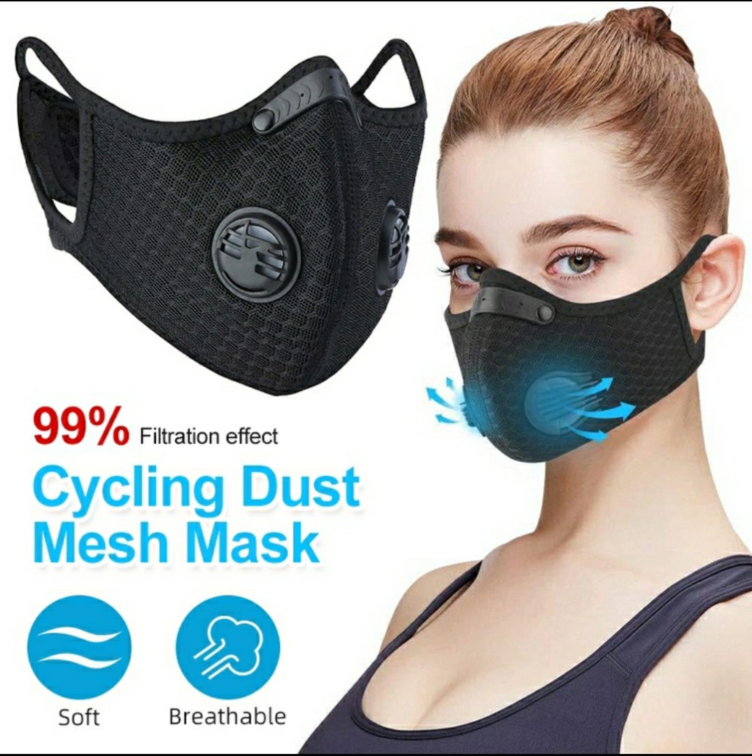 Mesh Upgraded KN95 Washable & Durable Sport Mask, Health & Nutrition