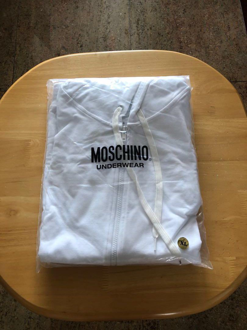moschino tape full zip hoodie