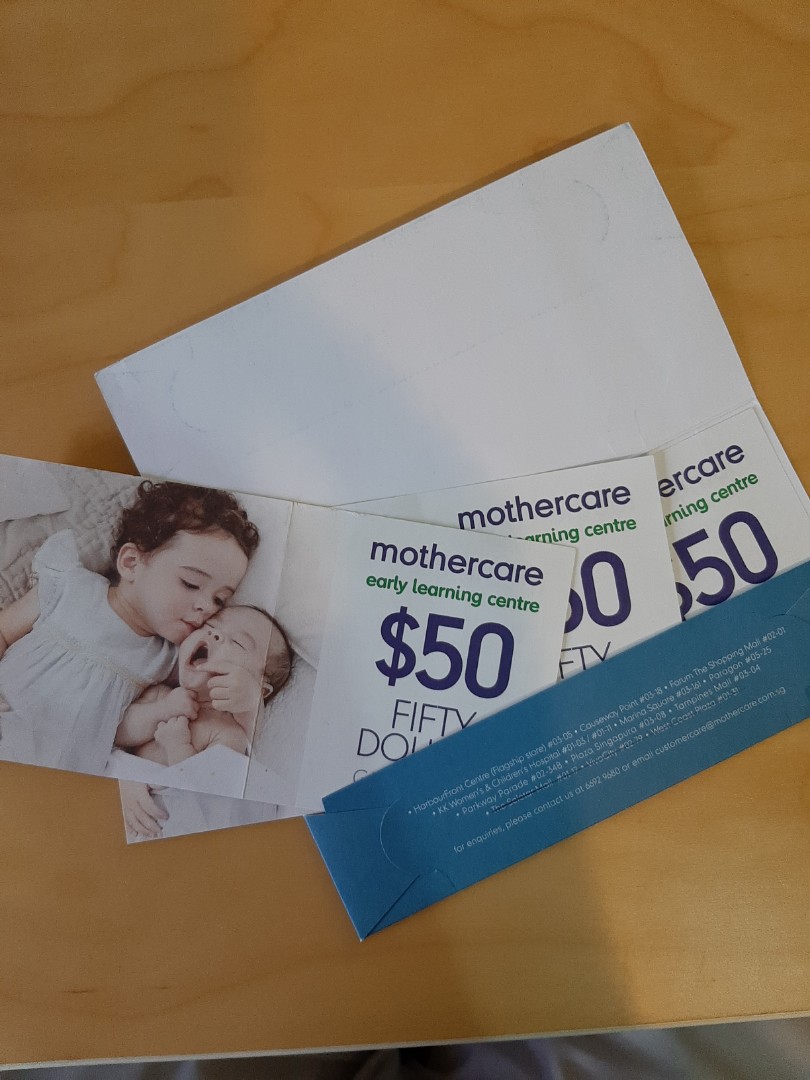 Mothercare Vouchers, Babies & Kids, Infant Playtime on Carousell