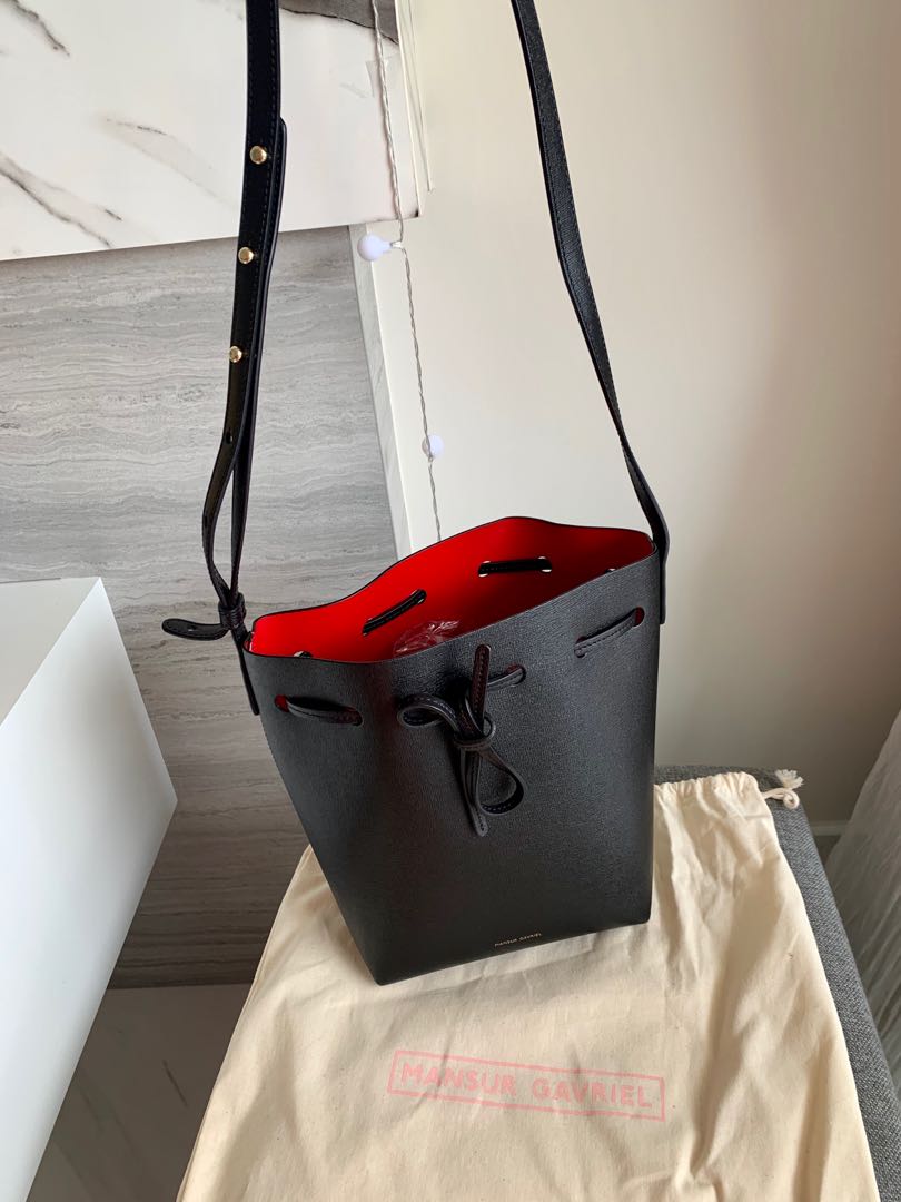 AUTHENTIC NEW Mansur Gavriel Mini Bucket Bag (Saffiano ...