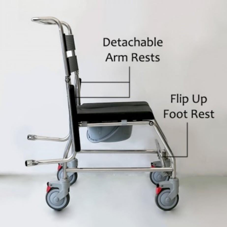 New stainless Steel Commode, Assistive Devices, Wheelchairs on Carousell