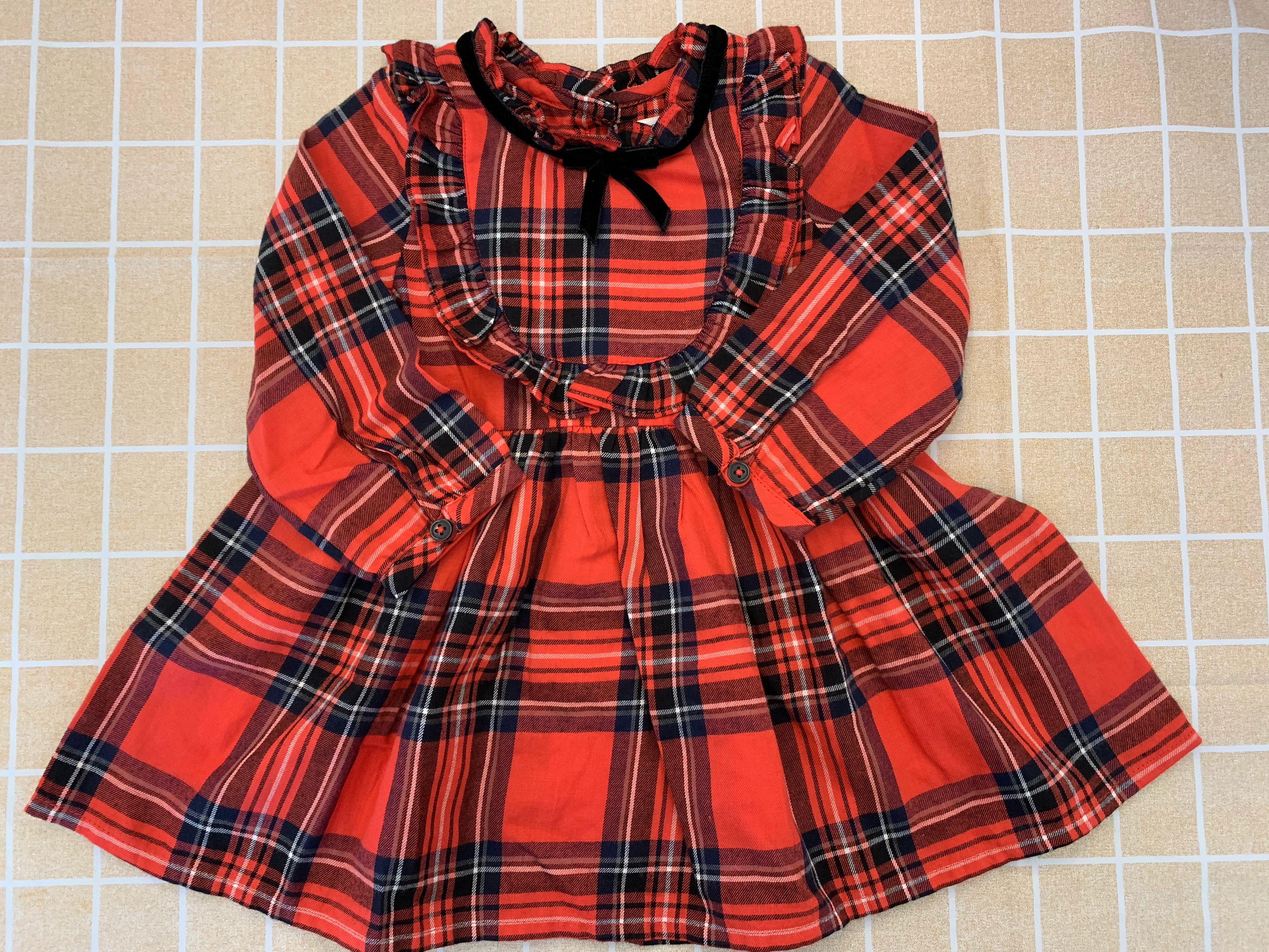 next baby tartan dress