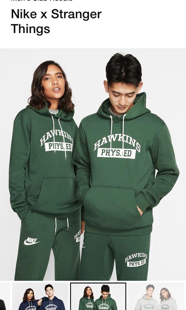Nike x Stranger Things Men s Club Hoodie Men s Fashion Tops