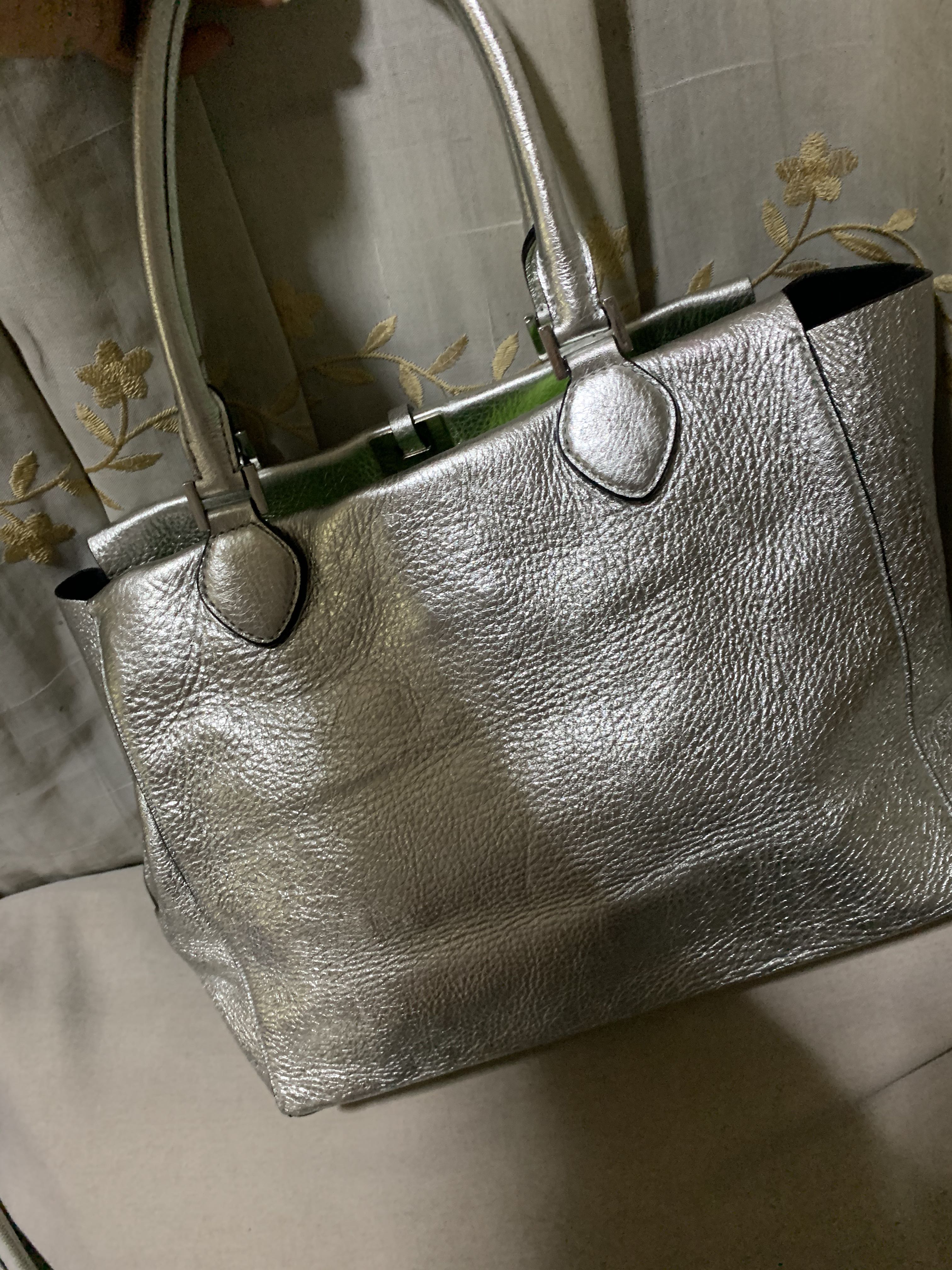 mk silver bag