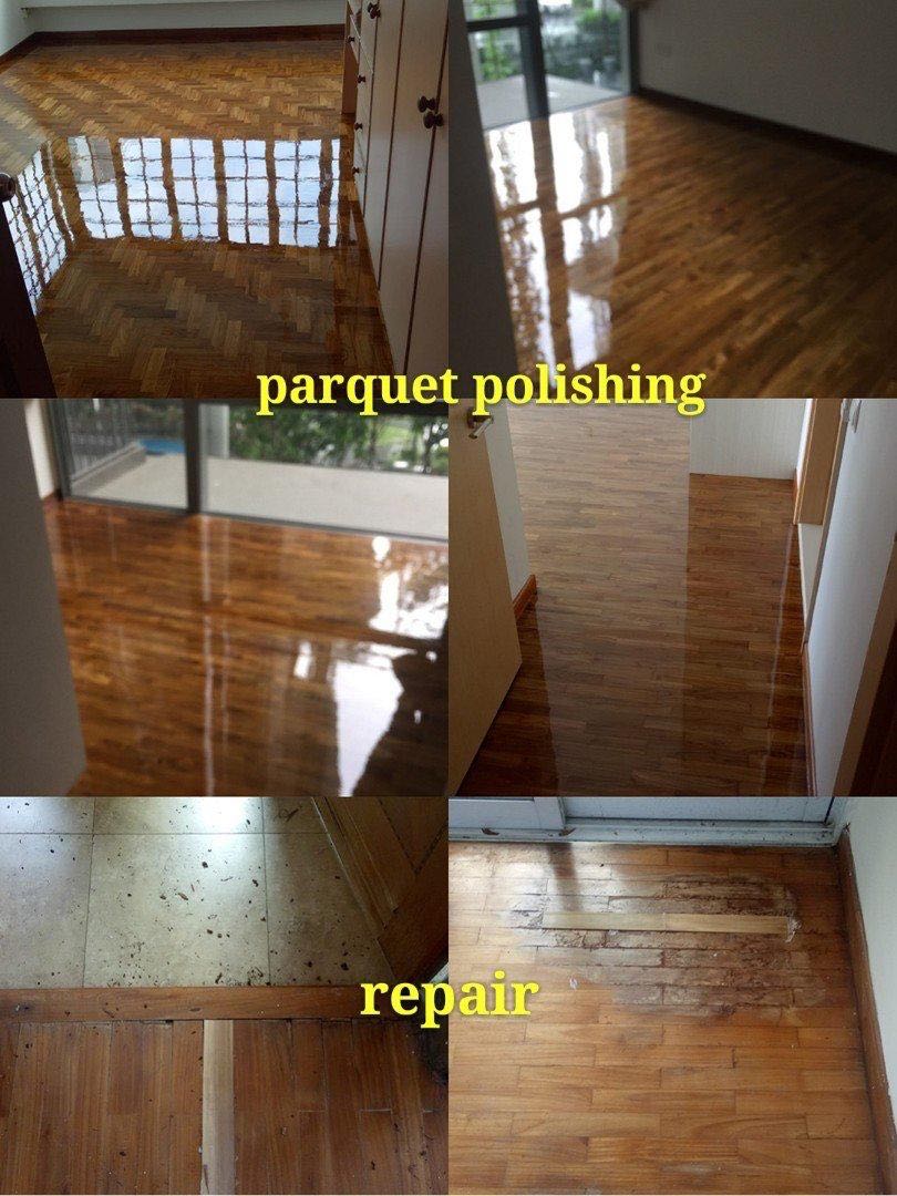 Parquet Marble Polishing Restoration Good Workmanship Assured Home Services Renovations On Carousell
