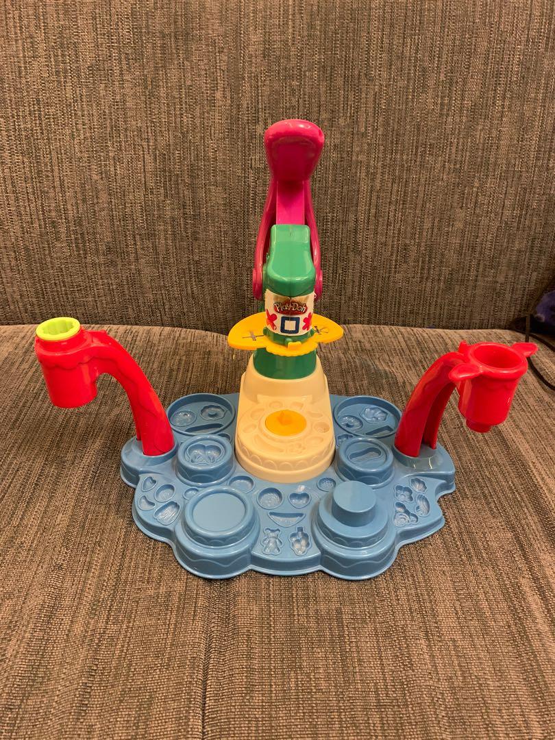 Play-doh Ice Cream Fountain (Category: Kids Toys) located in Antipolo. Submitted by motheranddaughterco.ph (Listing ID 1016148033, Image 2). Description: Accessories are not included, lever is broken but is still working well. Comes with a free ice cream cart. +SF MOP: PNB, Gcash or BPI.