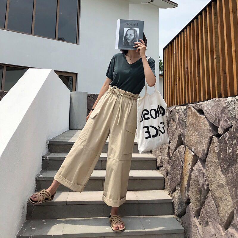Plus Size Khaki Pants, Women's Fashion