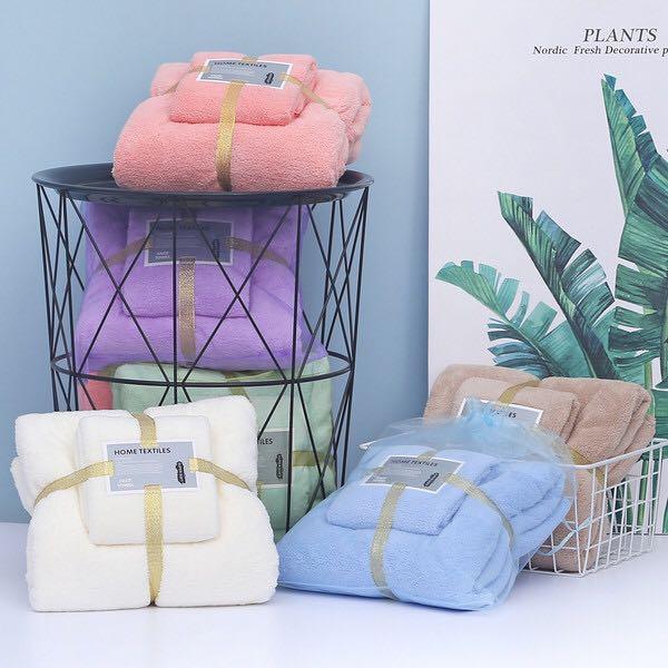Preorder Bath Towel Set Health Beauty Bath Body On Carousell