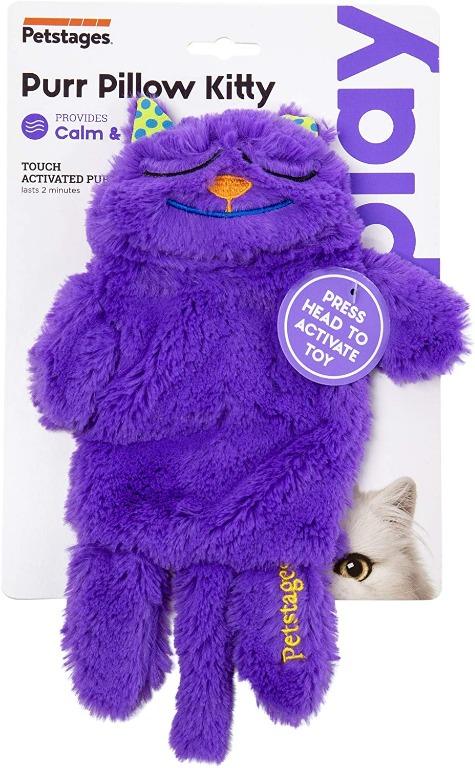 Purr Pillow Soothing Plush Toy For Cats Purr Pillow Comforting Cat Toy By Petstages Pet Supplies For Dogs Dog Accessories On Carousell