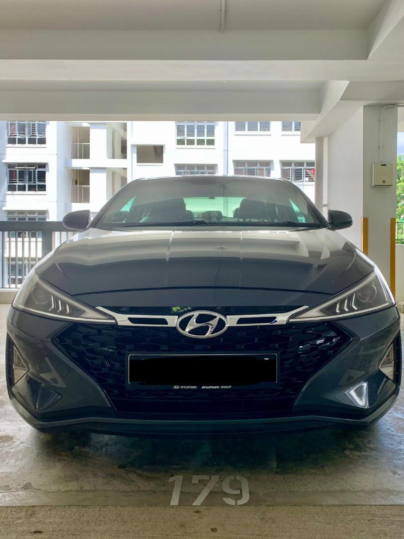 (Ready Stock 1 set Glossy Black) Hyundai Avante 2019 Mesh Net Sports ...
