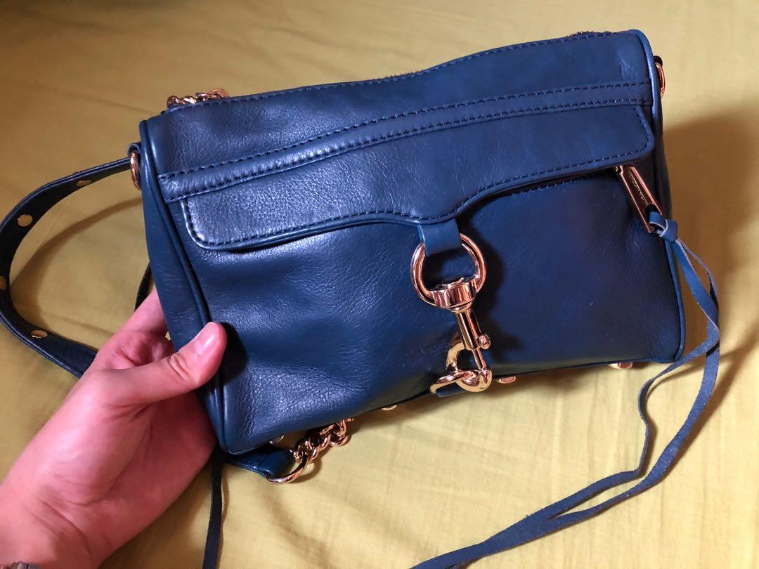 Rebecca Minkoff navy blue bag Carousell