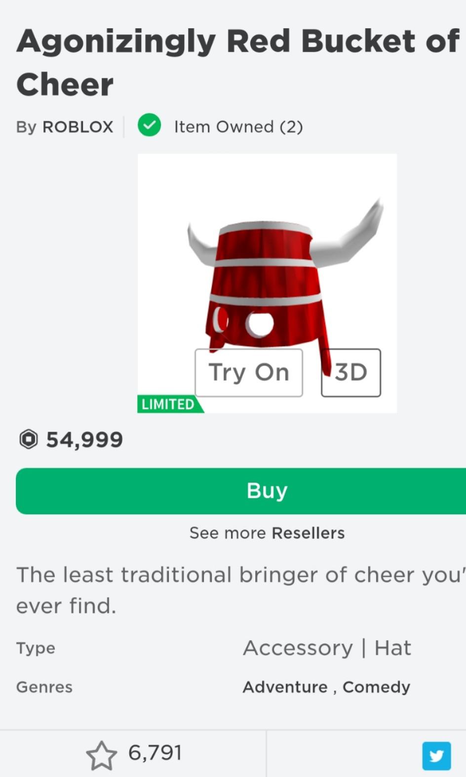 Roblox Agonizingly Red Bucket Of Cheer Roblox Toys Games Video Gaming In Game Products On Carousell - buckets roblox