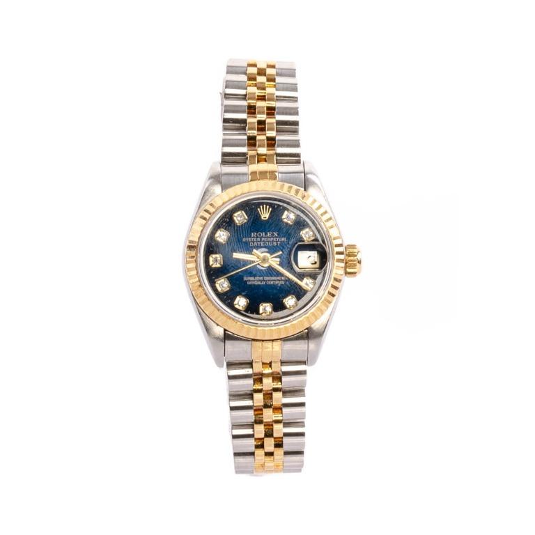 Rolex Oyster Perpetual Datejust Blue Dial Stainless Steel Luxury Watches On Carousell