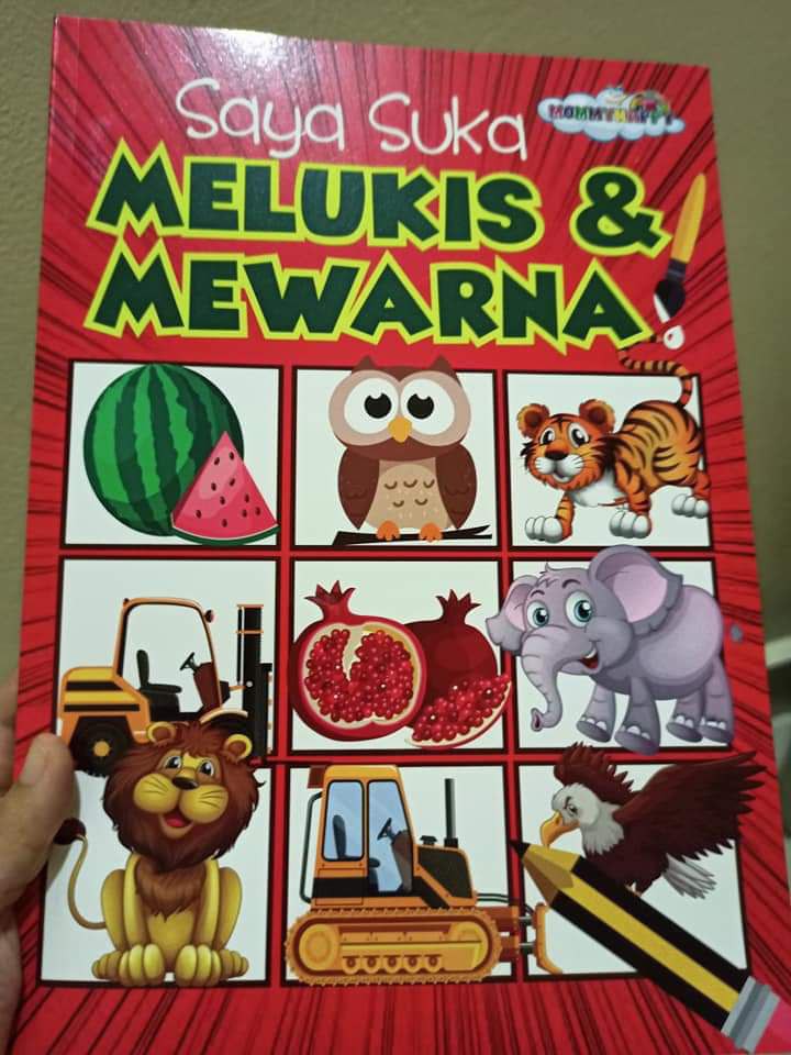 Saya Suka Melukis Dan Mewarna Books Stationery Books On Carousell