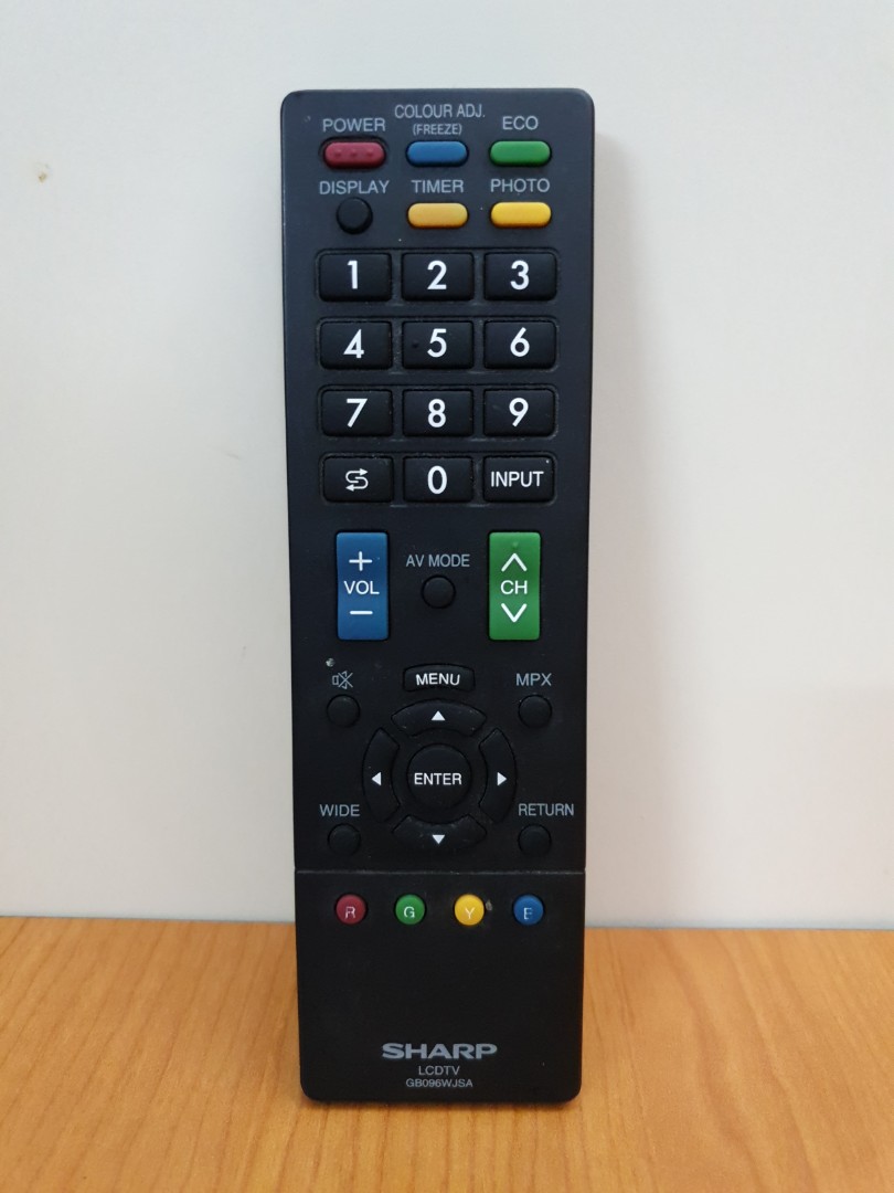 Sharp TV Remote Control Model No. GB096WJSA, TV & Home Appliances, TV