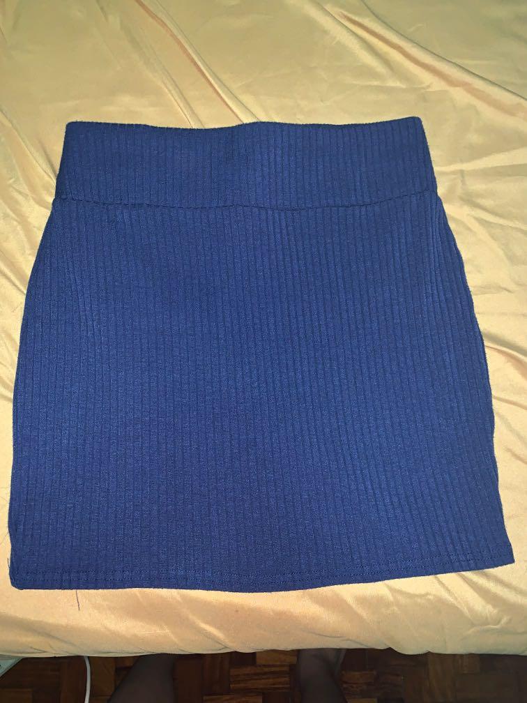 cotton bodycon skirt