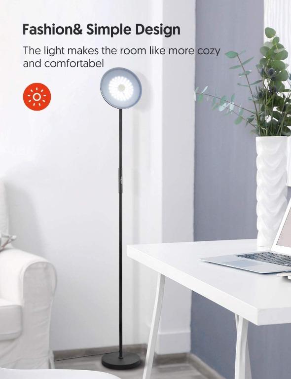 Smart Floor Lamp, Floor lamps for living room, Sky LED Torchiere Smart Lamps, TECKIN Dimmable