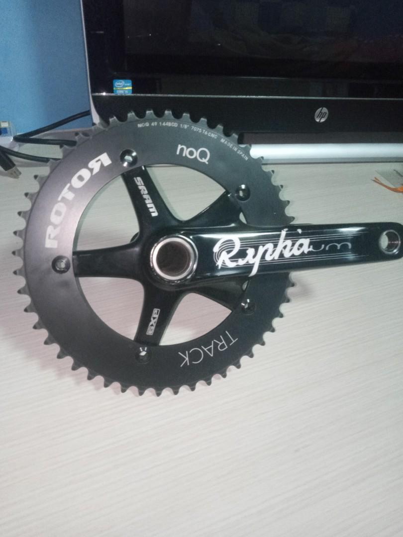 Sram omnium crankset wif rotor chainring (tagscinelli, cimellia,engine