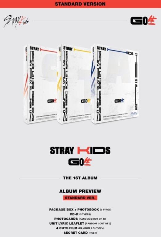 Stray Kids 1st Album Go生 Standard Version Random Ver Cd Poster Entertainment K Wave On Carousell