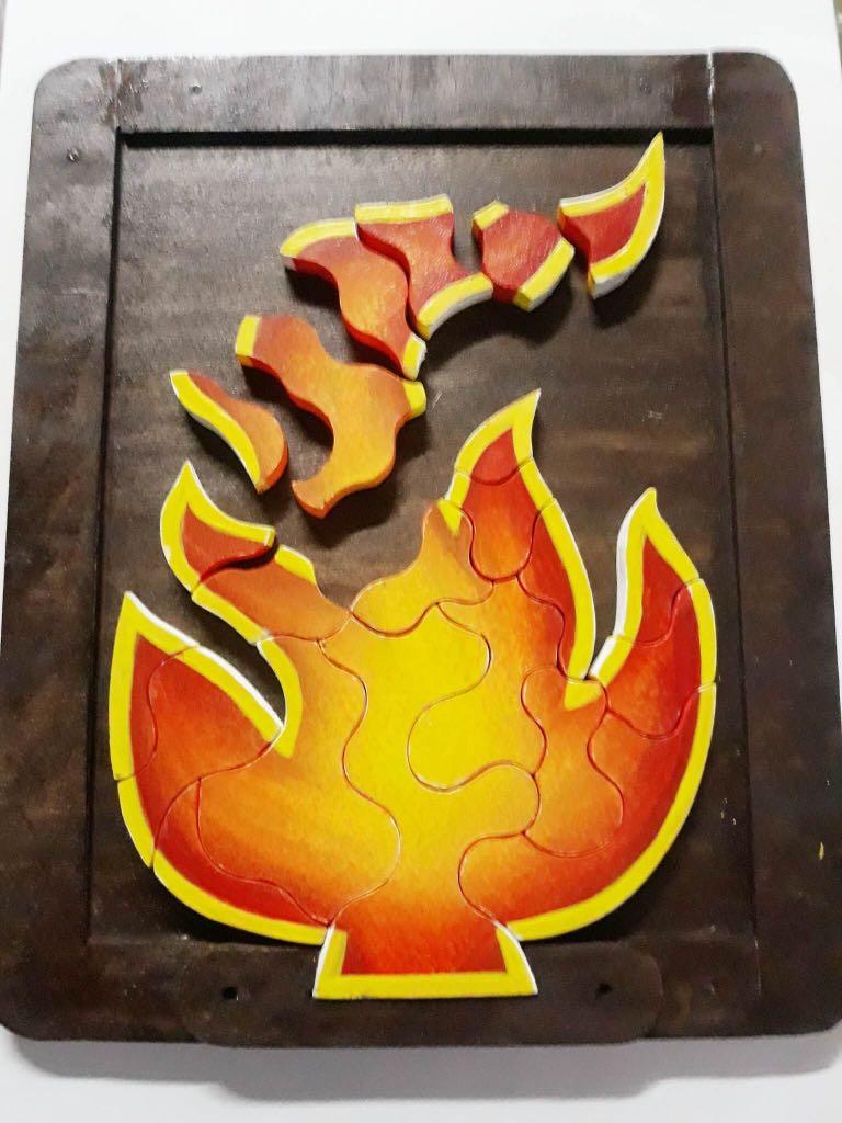 Survivor Fire Puzzle (keyword: buff) (Category: Board Games & Puzzles) located in Manila. Submitted by lordnicolas (Listing ID 1015978683, Image 3). Description: Make your Survivor dreams come to life with this replica of an infamous Survivor puzzle that appeared in Survivor: Caramoan and Survivor: Island of the Idols This is the perfect Survivor gift! :) Details are as follows: - 22 pc wooden fire puzzle - BOARD: 10.2in x 12.5in - Handmade item 