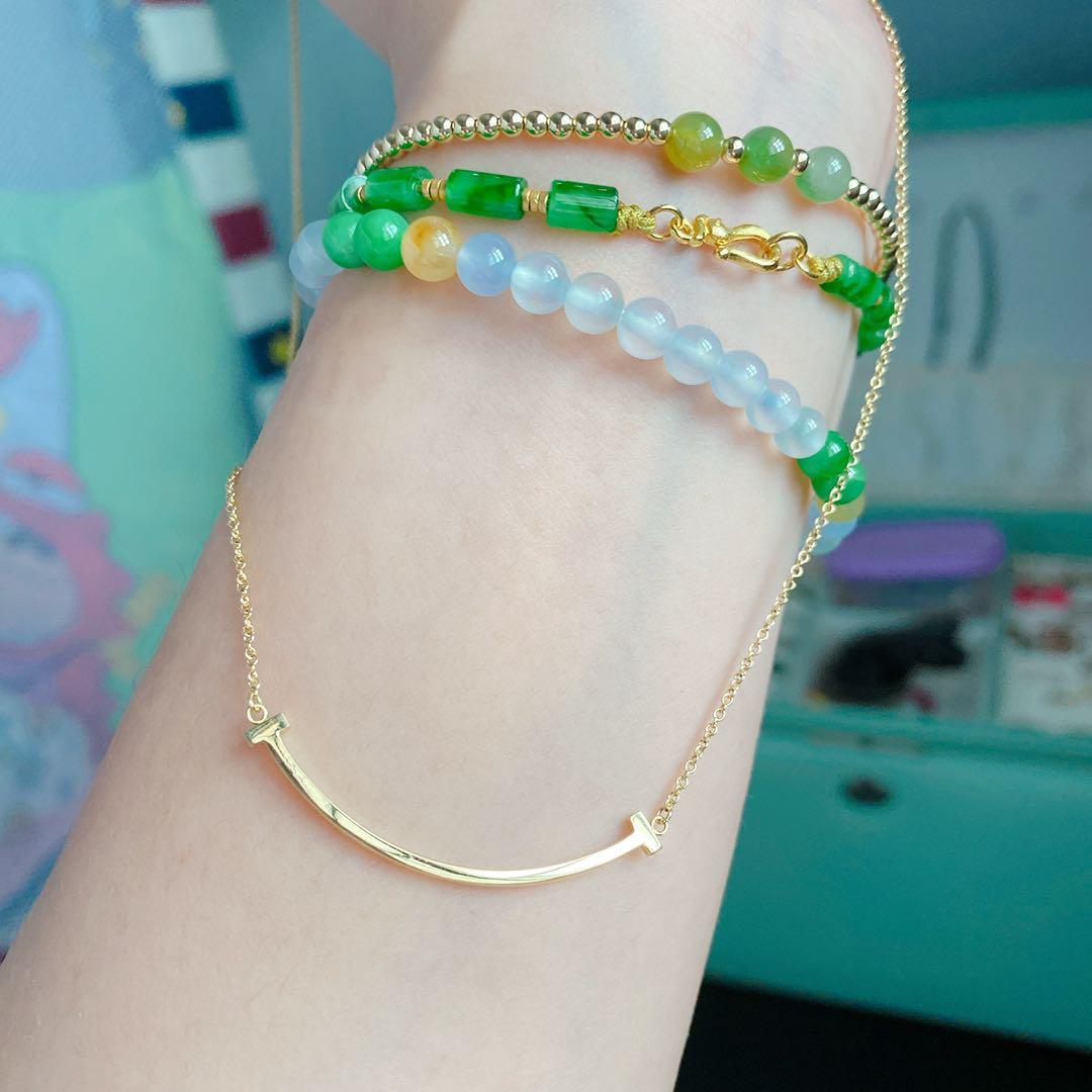 Tiffany t hotsell smile necklace gold