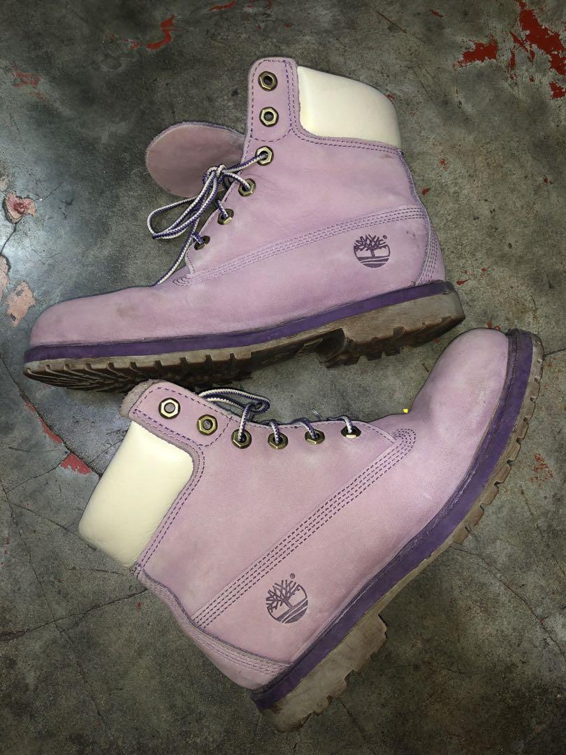 timberland lavender boots
