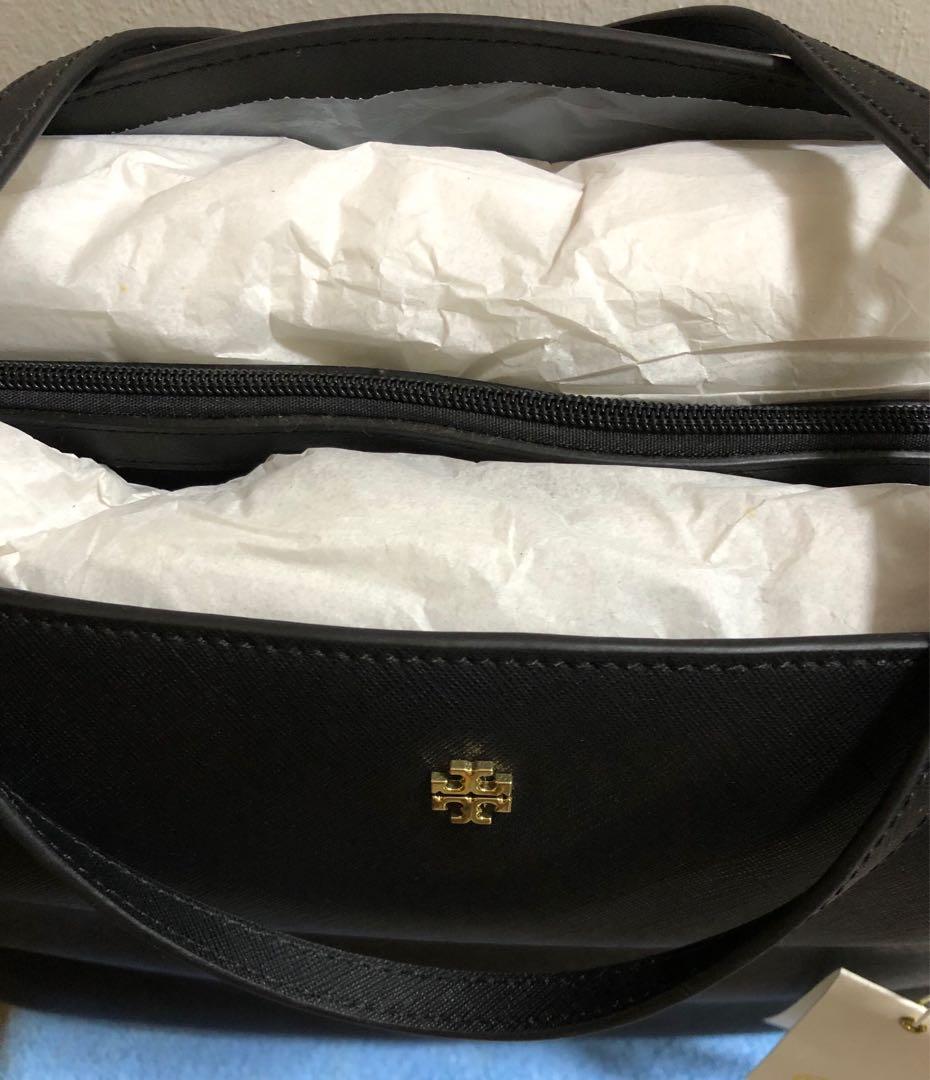 Tory Burch tote bag Small York Buckle Excellent Condition Silver
