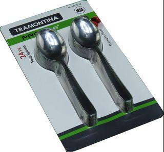 Tramontina PROLine 24 Pack Stainless Steel Spoons and Forks
