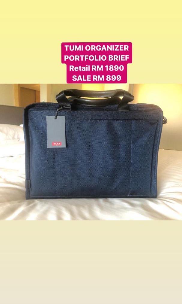 Tumi Organizer Portfolio Brief, Men's Fashion, Bags, Briefcases on
