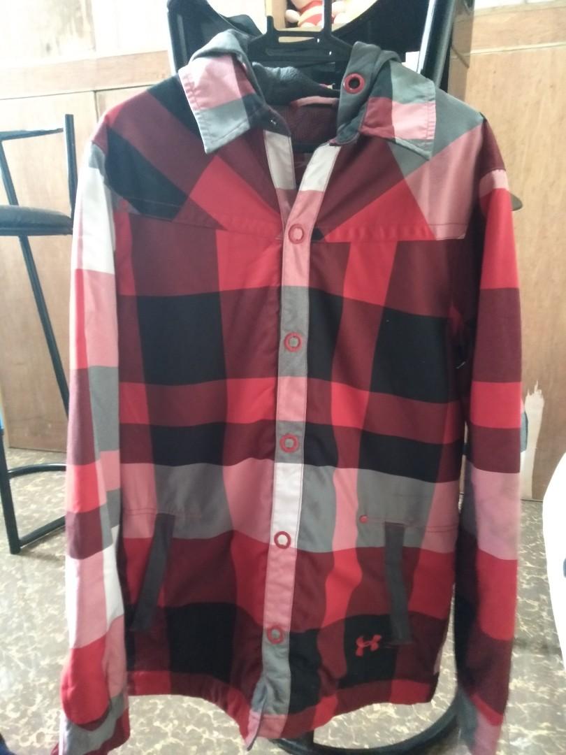 plaid under armour hoodie