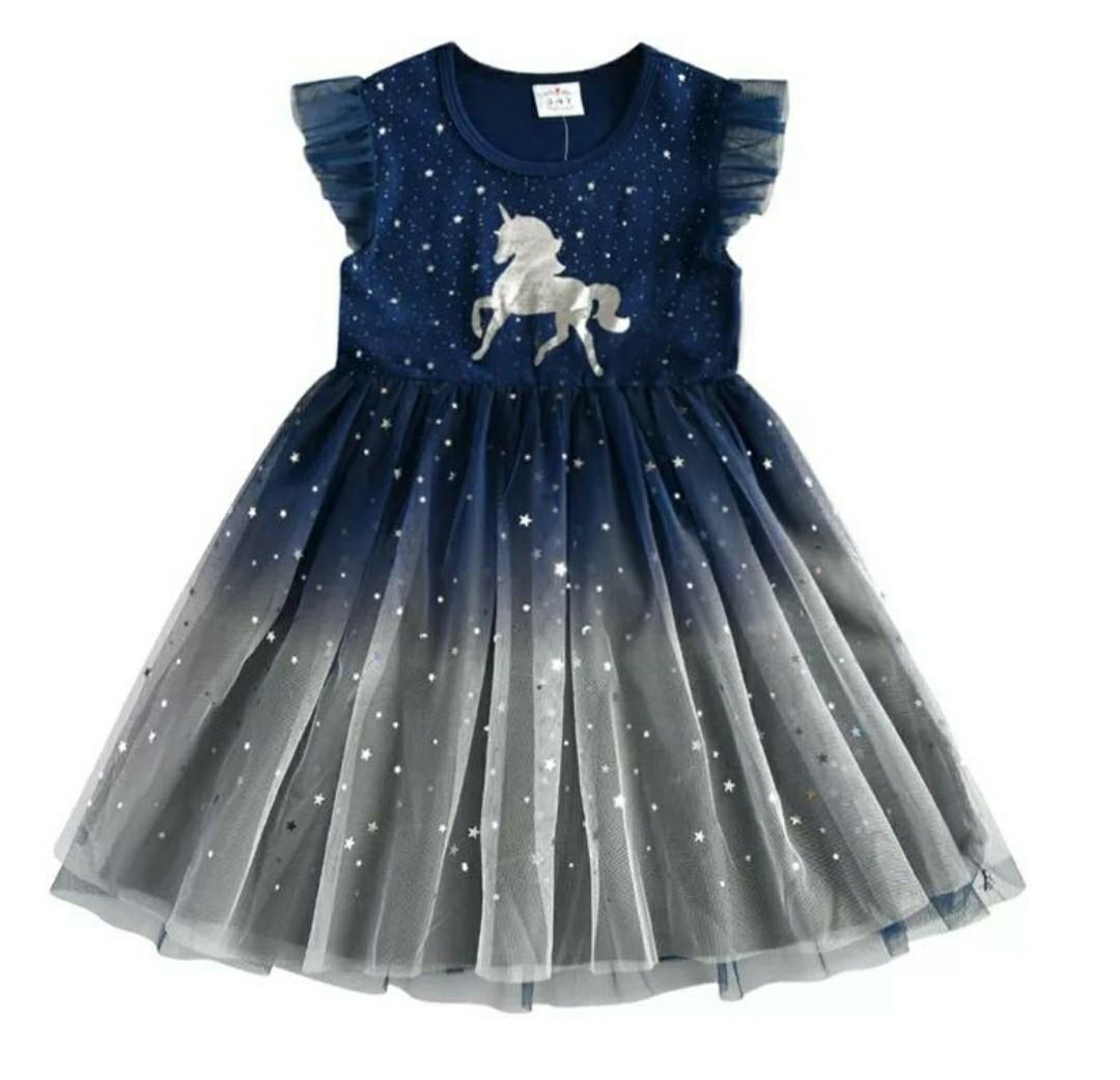 Unicorn Dress Babies Kids Girls Apparel 4 To 7 Years On