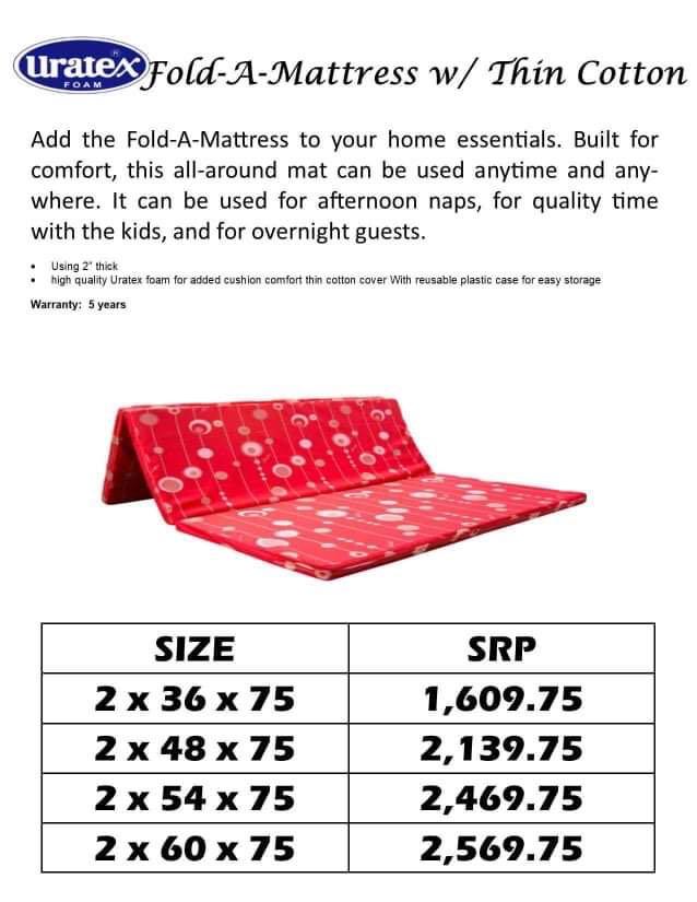 URATEX FOAM MATTRESS, Furniture & Home Living, Furniture, Bed Frames