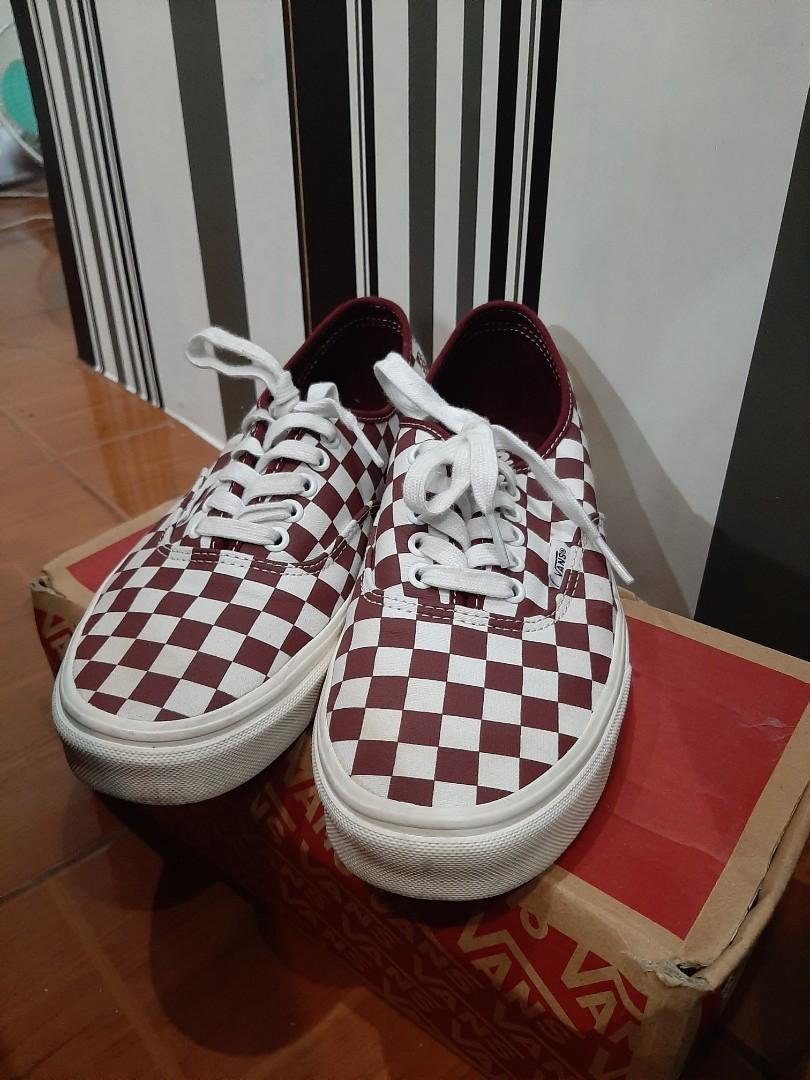 vans chequered shoes