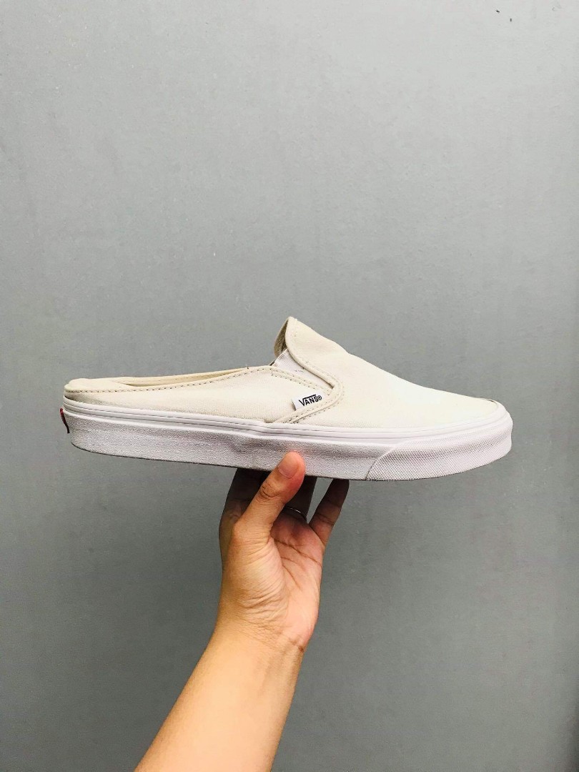 Vans slip outlet on mule white