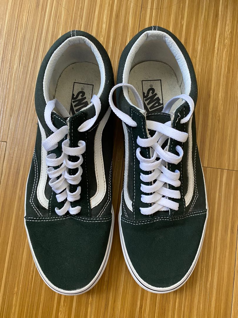 Vans Green; Mid-cut shoes, Men's 