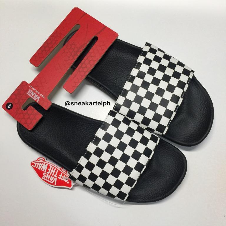 vans checkerboard slippers