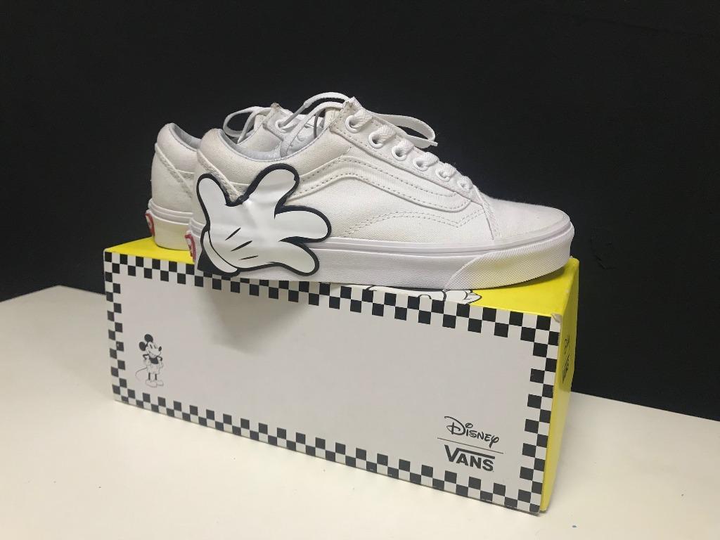 Mickey mouse vans on sale old skool white