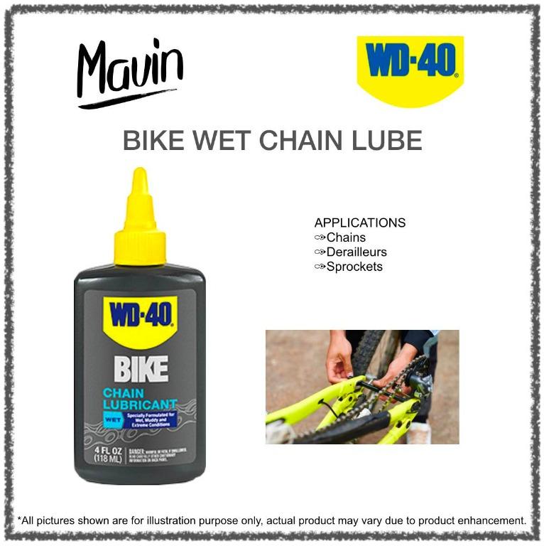 wd 40 bike wet