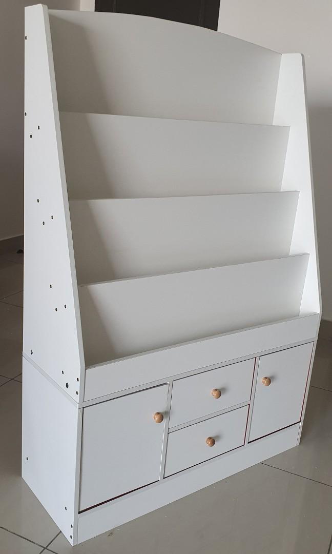 Wooden Bookshelf already assembled bookcase, Furniture & Home