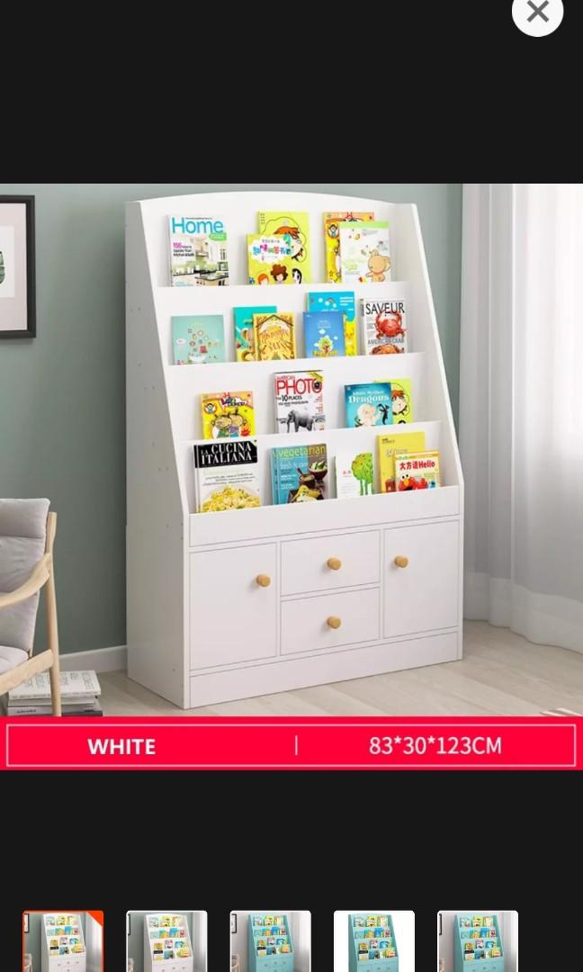 Wooden Bookshelf already assembled bookcase, Furniture & Home