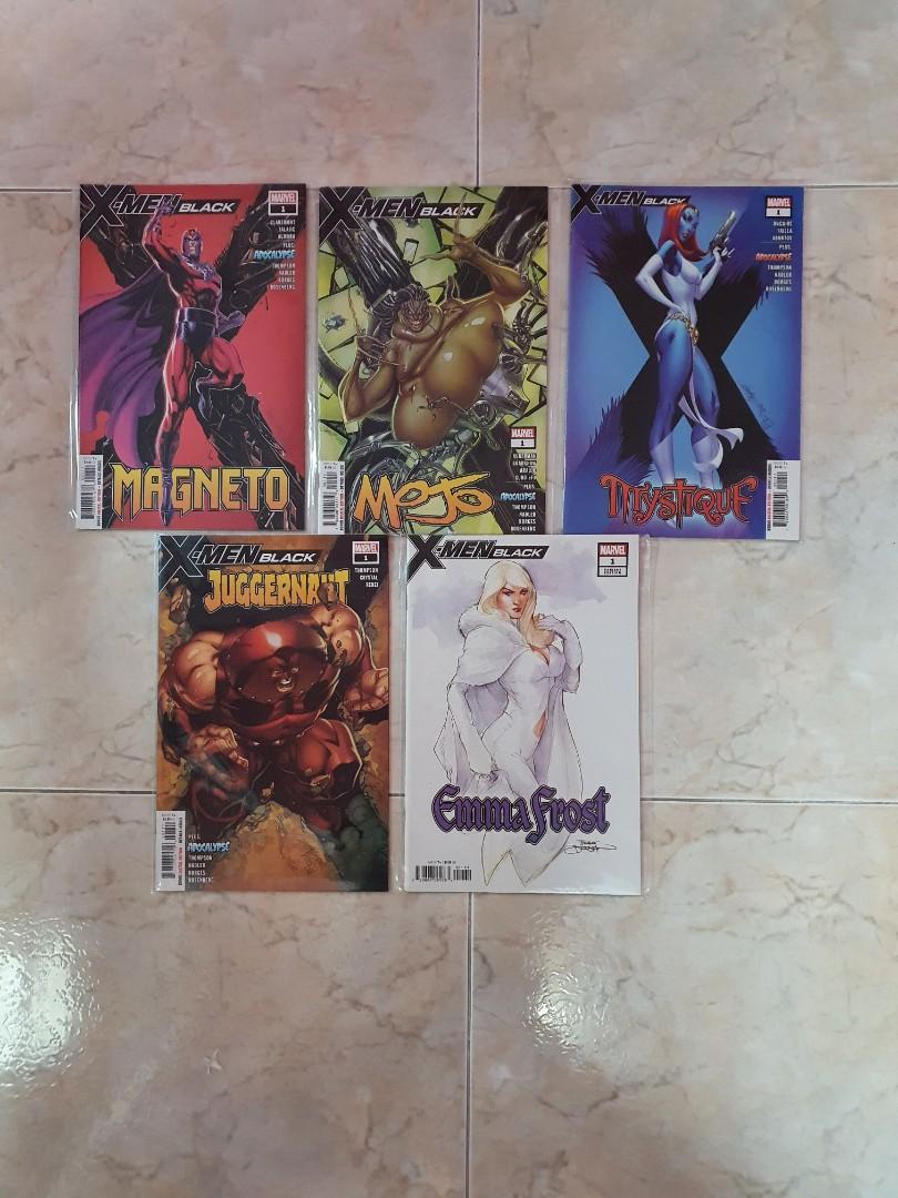 X Men Black 5 Issues Of One Shots Marvel Comics Starring Magneto Mojo Mystique Juggernaut Emma Frost Hobbies Toys Books Magazines Comics Manga On Carousell