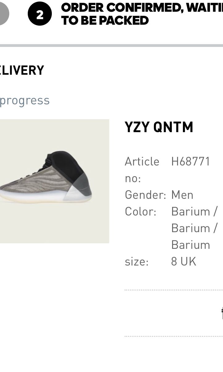 YEEZY QUANTUM BARIUM 8.5 US, Men's 