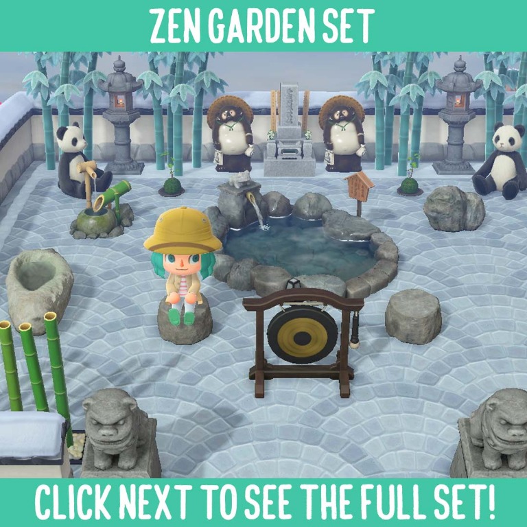 Zen Garden Set Animal Crossing Furniture Set Video Gaming Video Games On Carousell